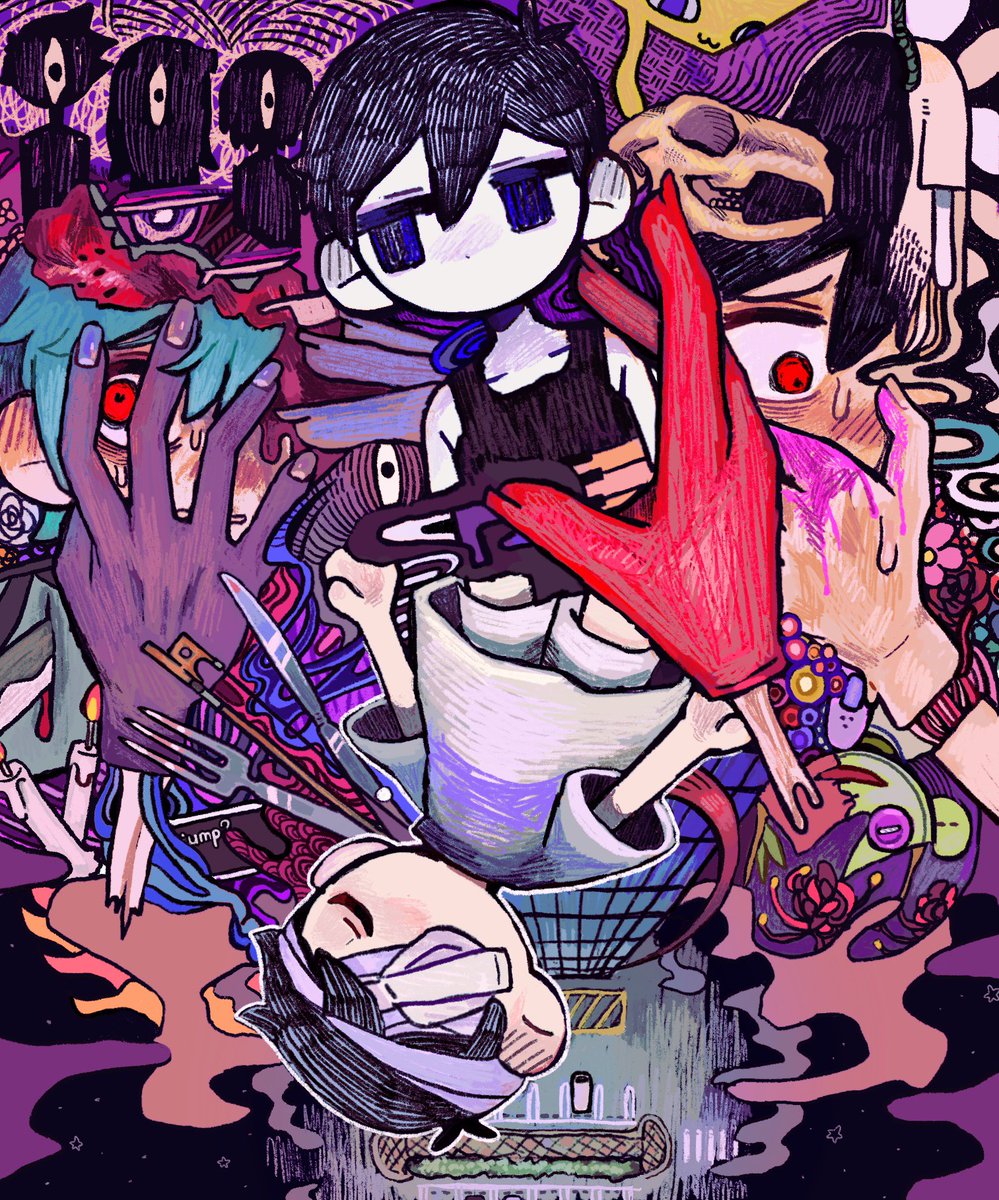 Uminosoko44's tweet photo. #OMORIFANART https://t.co/faqvQ1TTff