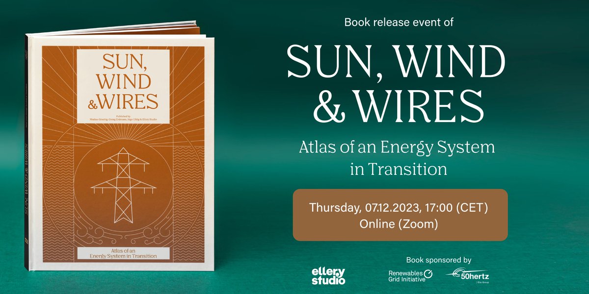 Spreading the word about the #EnergyTransition!🗣️ With @50Hertzcom, we're launching 'Sun, Wind & Wires' 💡 – an illustrated book by @ElleryStudio that aims at translating our #energy world to a wide audience 🌿 Learn + about the book & join us on 7 Dec👇 sunwindwires.com