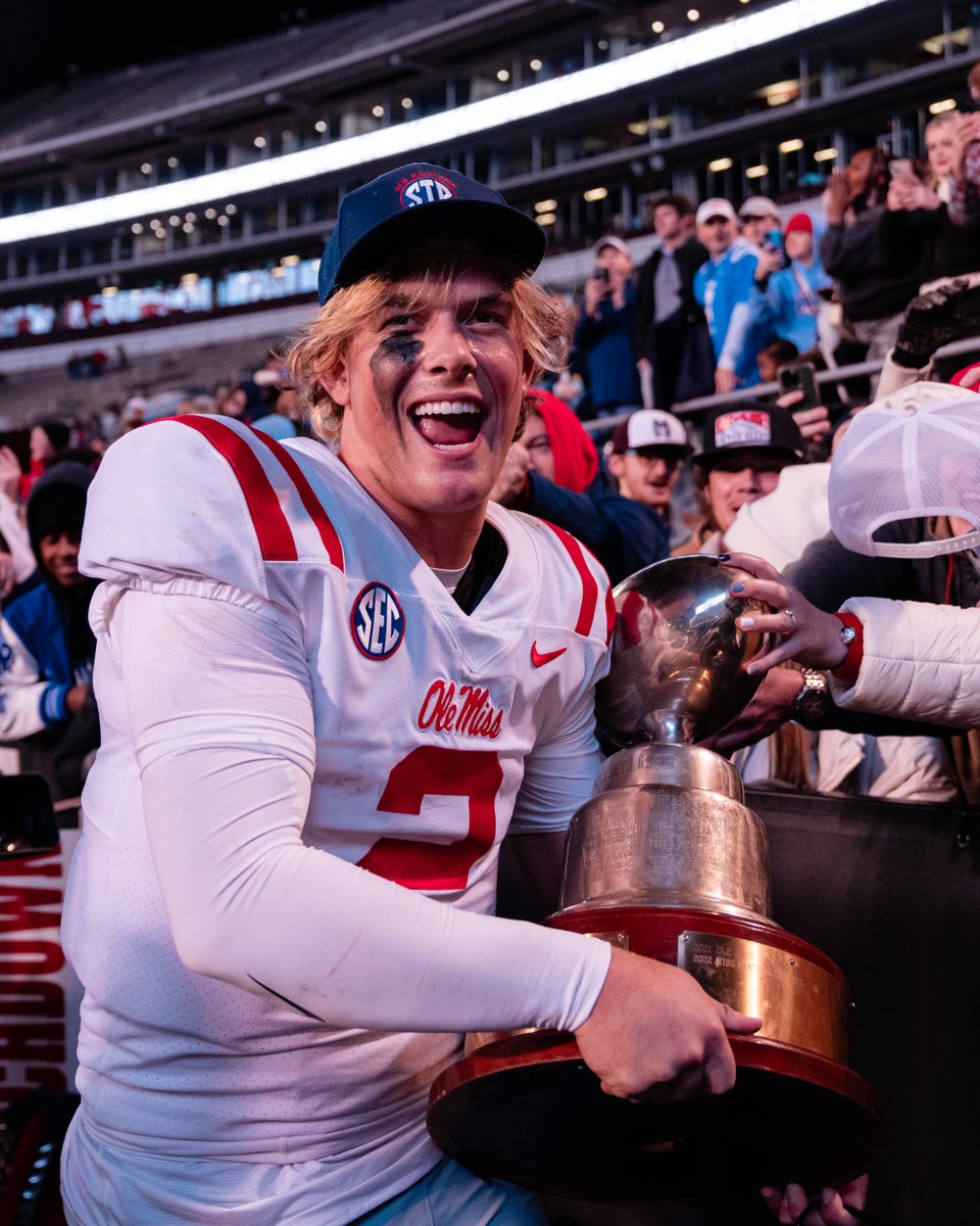 OleMissFB's tweet photo. Bringing the Golden Egg home 🏆

#HottyToddy https://t.co/I2t0KWsI8P
