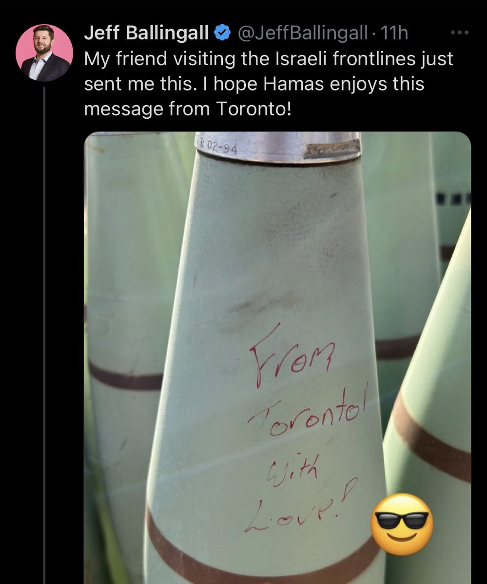 JPHilllllll's tweet photo. The fact that writing messages on missiles going to murder civilians is a ‘normal’ thing in Israel is horrifying https://t.co/trIuZ0qctN