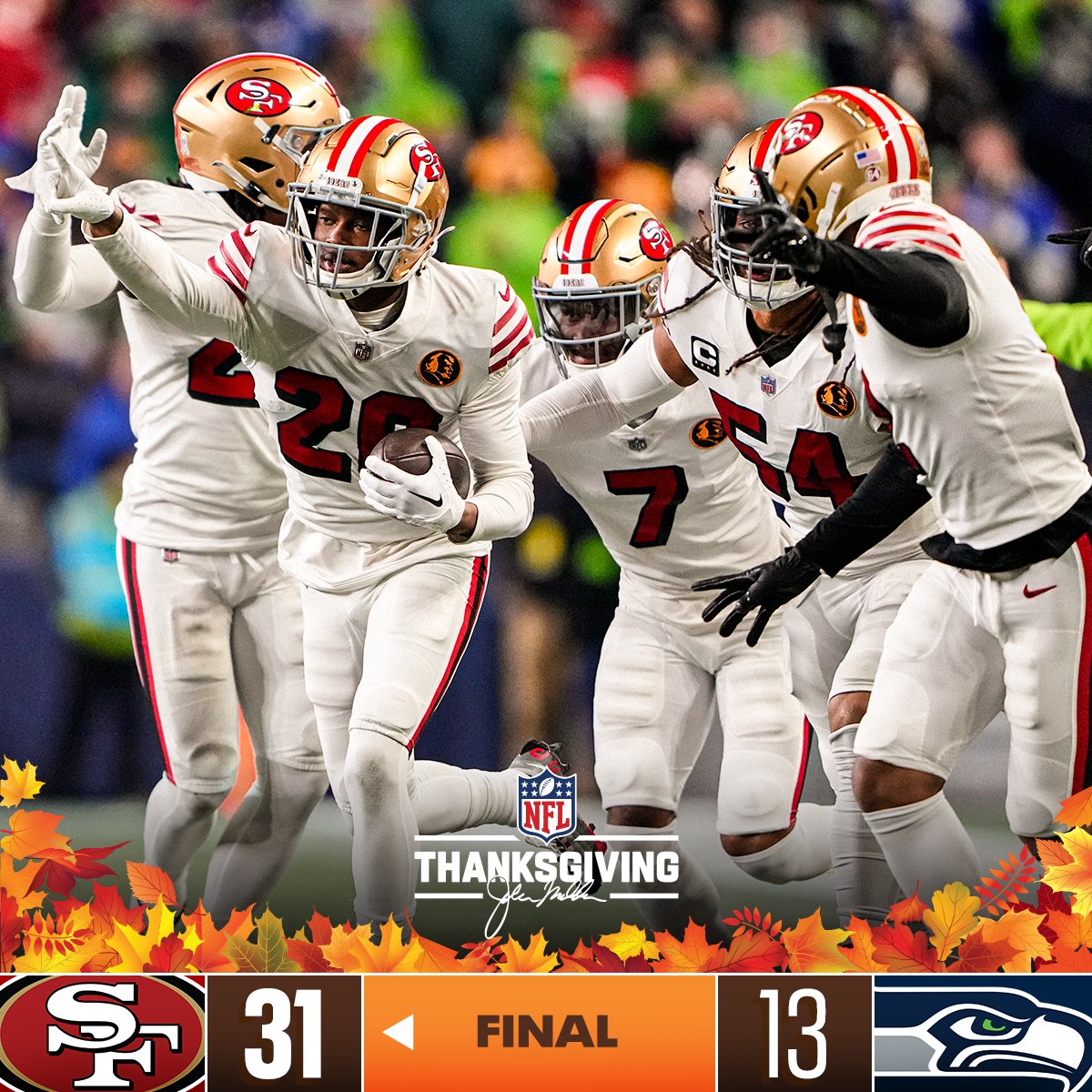 FINAL: @49ers finish #MaddenThanksgiving with a win! #SFvsSEA
