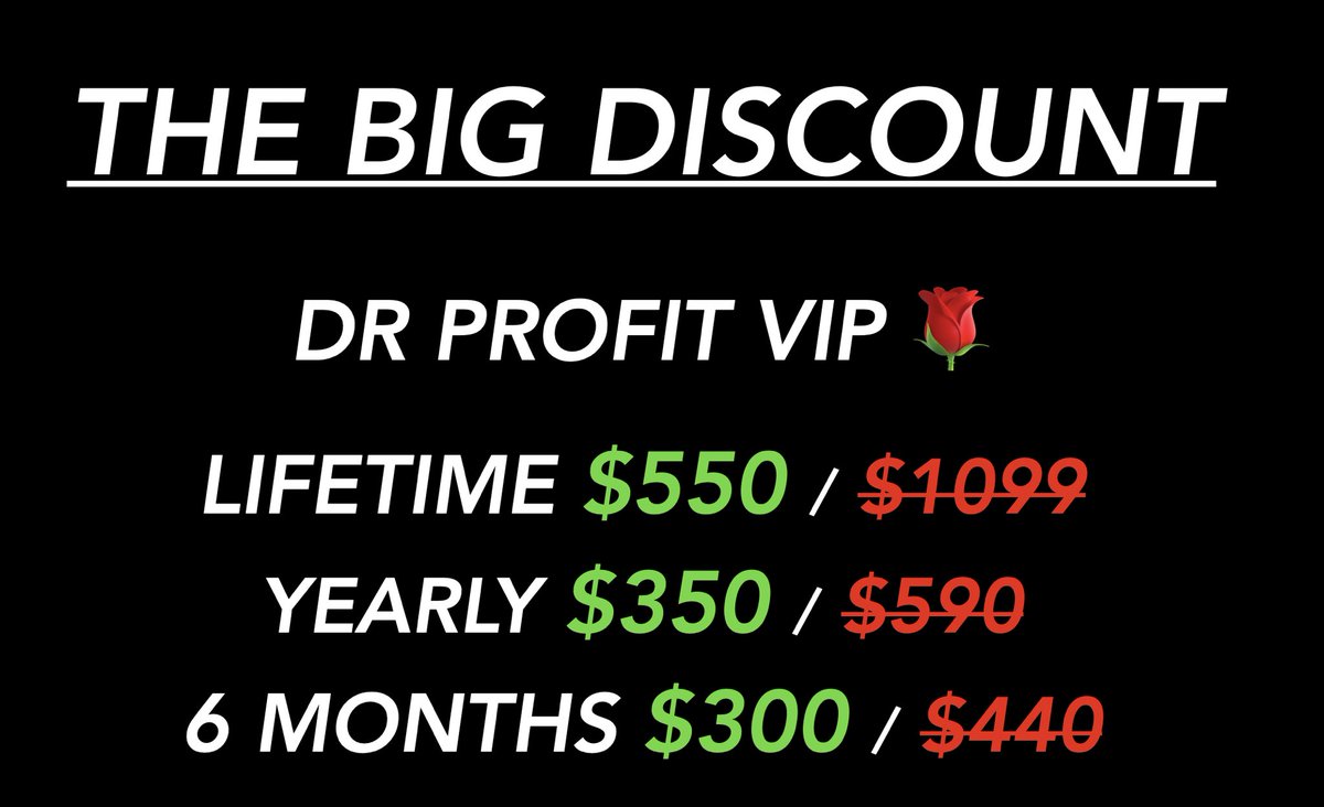 DrProfitCrypto's tweet photo. 🔥 HUGE PREMIUM DISCOUNT 🔥

Instead of paying $1099 for the lifetime membership, you will pay now $550 only with massive 50% discount

You will never see these prices again

Join ->https://t.co/51u9cPQHzl https://t.co/235h90lLzp