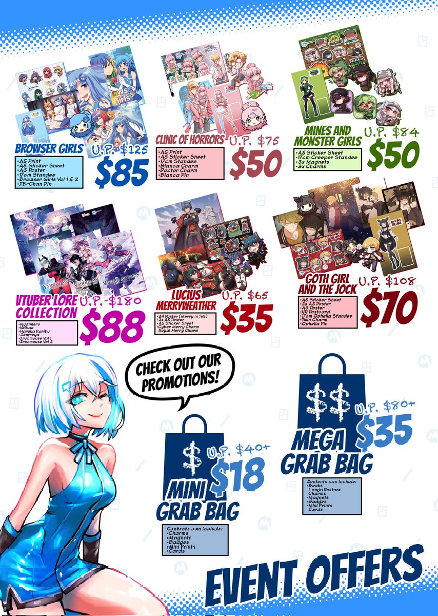 Our booth for AFA 2023 in Singapore is currently running! Come visit us, and get convention exclusive merch and comics! BOOTH J10! 💙