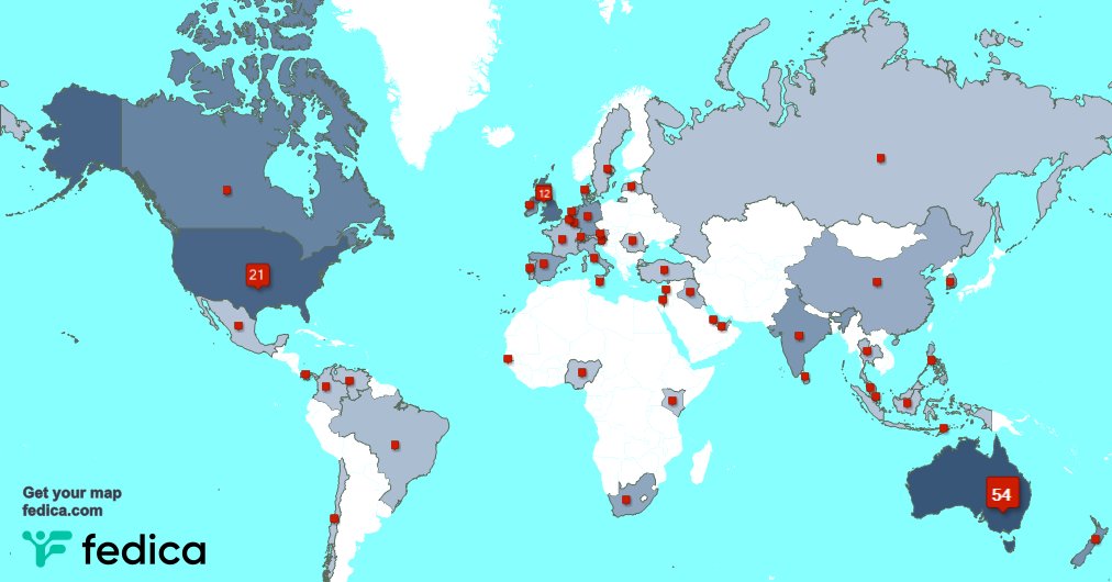 I have 4 new followers from UK. 🇬🇧, and more last week. See fedica.com/!marc_cscott