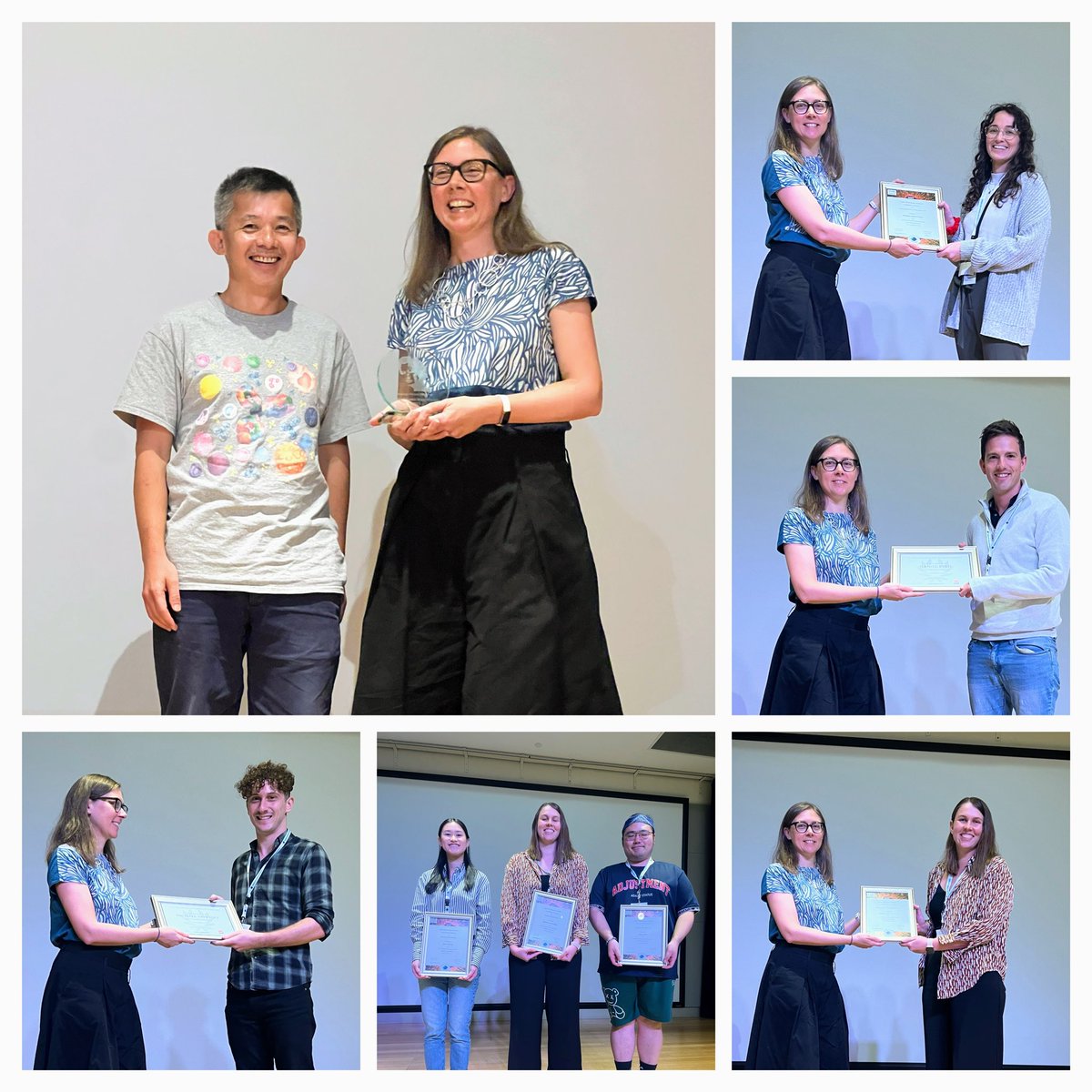 Congratulations again to @HSCwatcher for being awarded the Maria Goeppert Mayer Award 2023 And to our students @AbigailGroot129 @daniel_reed_ @MichaelTrpceski and Marise van der Spuy winning the INCITe awards sponsored by @LightMicroAus and @cancerNSW #AIMS2023
