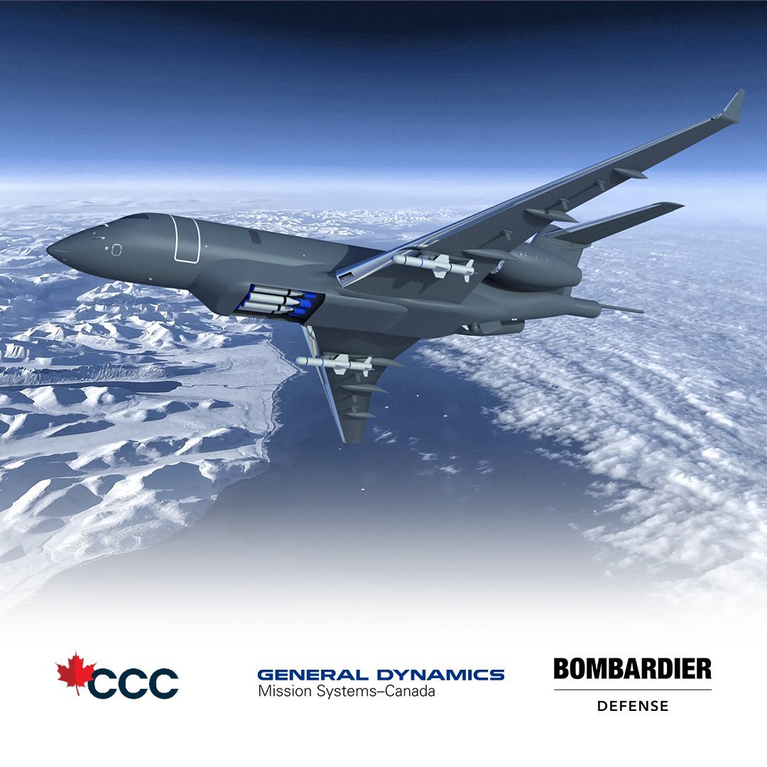 Defense_Talks's tweet image. The @CanComCorp, @GDMS_C, and #BombardierDefense have signed a memorandum of understanding (MOU) to support export opportunities for Canadian next-generation long-range multi-mission patrol aircraft solutions.