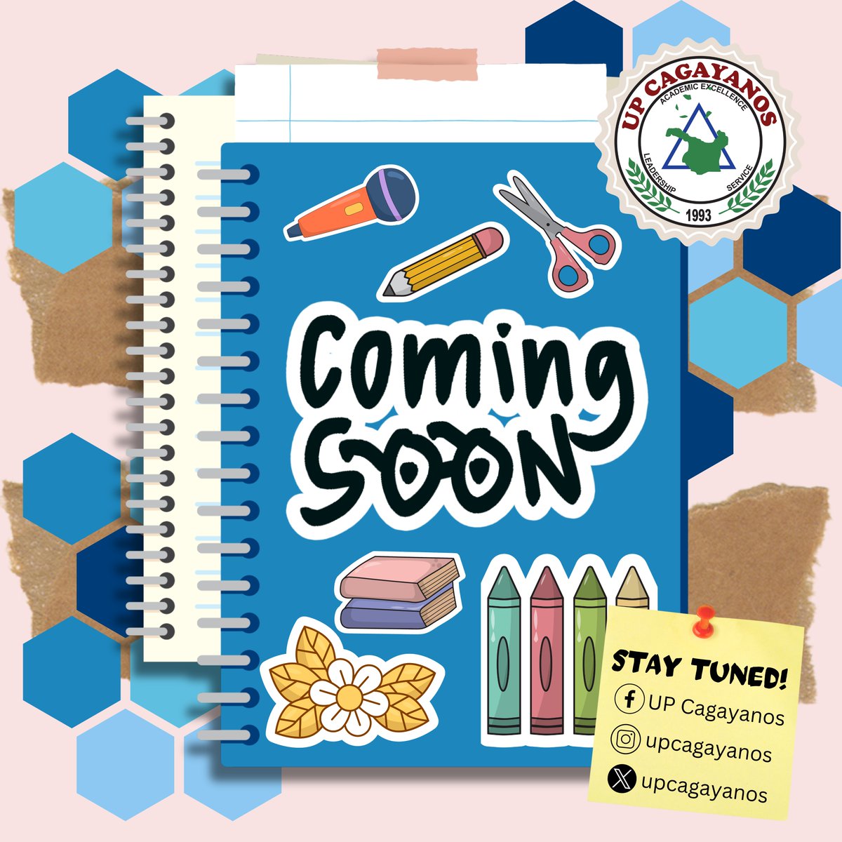 UPCagayanos's tweet photo. Get ready, Cagayanos, because we’re unveiling something extraordinary!✨
Are YOU ready for the ultimate test? 👀
Stay tuned! 🔍
#YOUthDefine
#UPCagayanos
#AcademicExcellence
#Leadership
#Service https://t.co/1dDkxu8gyh