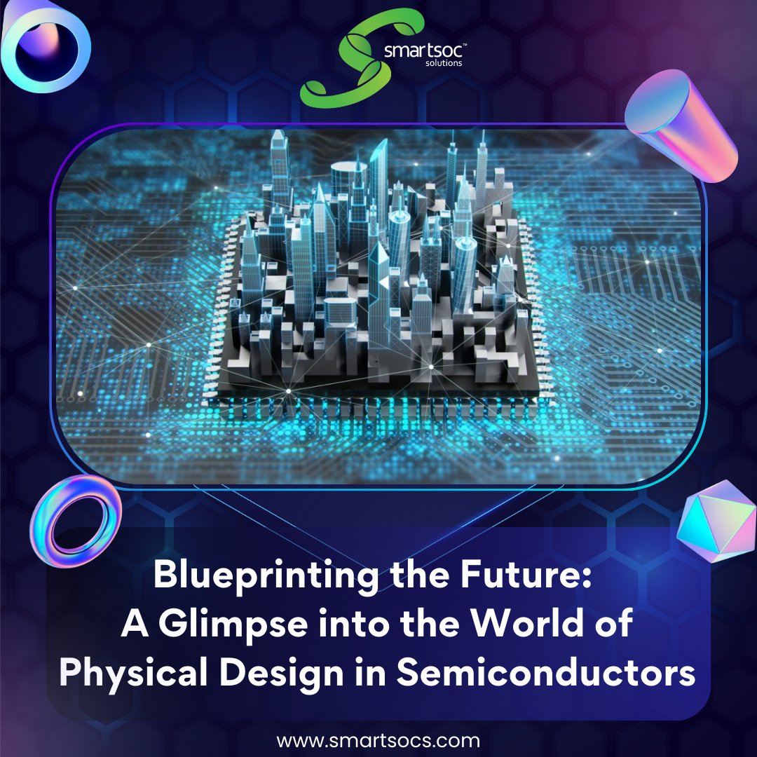 smartsocs's tweet image. 🚀✨ Explore semiconductor design&apos;s future! 💡🔧 &quot;Blueprinting the Future: A Glimpse into Physical Design in Semiconductors&quot; 🌐🛠️ In tech&apos;s heart, precision meets performance, turning dreams into silicon reality. Join the convo! 🗣️🌍 #SmartSoC #PhysicalDesign #TechInnovation 🚀🔮