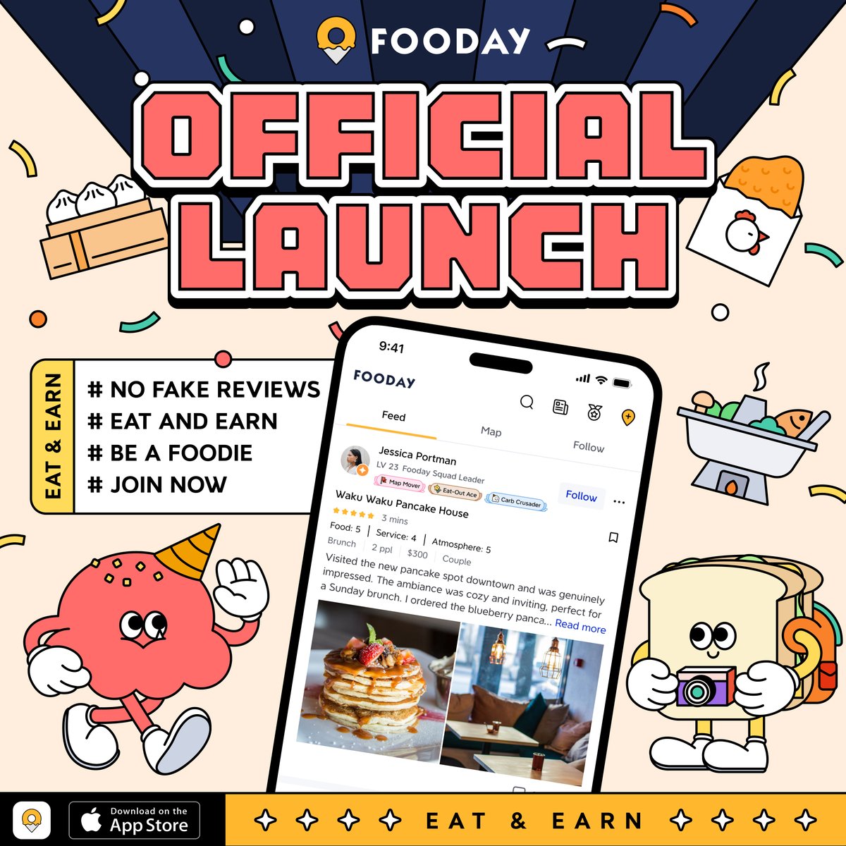 Fooday | Eat & Earn | GameFi | Foodie tweet media