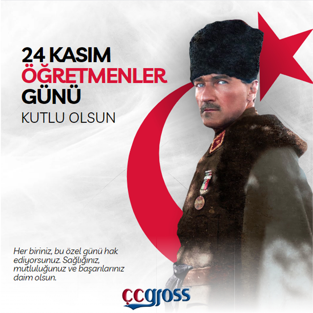 ccgrosstr's tweet photo. Sevgili Öğretmenlerimiz, 24 Kasım Öğretmenler Günü'nüz kutlu olsun! Eğitime ve öğretmeye dair her anınız için teşekkür ederiz. 
#ÖğretmenlerGünü #EğitimdeMinnettarlık #SevgiyleÖğretmek https://t.co/Rey4krl1T4