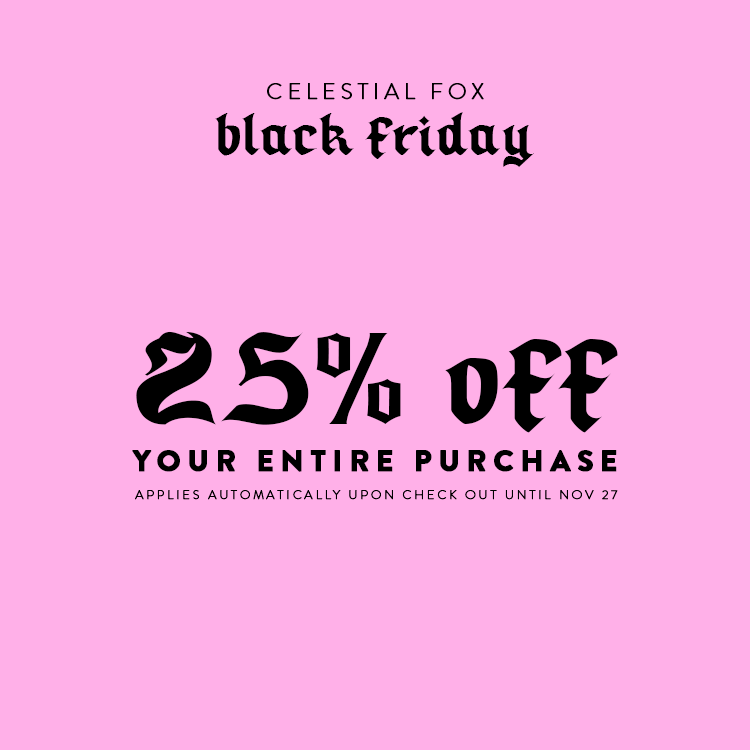 deathxpetal's tweet photo. the black friday sale is now live on both celestial fox &amp; @ploofpals ❣️ literally everything is on sale EVERYTHING https://t.co/EHlNXMv0ui