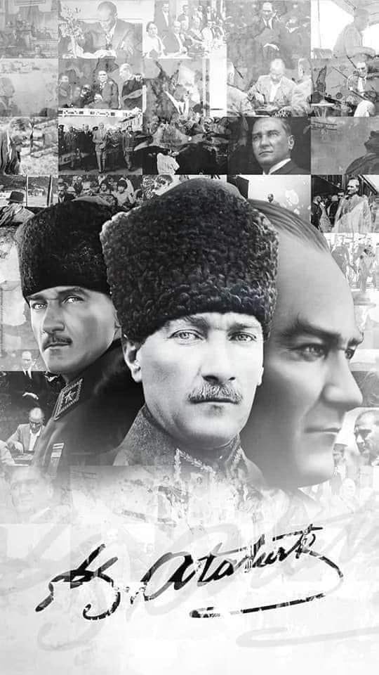 Atatürk, öğretmendir.
Atatürk, komutandır.
Atatürk, başkandır.
Atatürk, önderdir.
Atatürk, yurttur.
Atatürk, devrimdir.
Atatürk, bayraktır.
Atatürk, Türk dilidir.
Atatürk, özgürlüktür.
Atatürk, gelecektir.
Atatürk, Türkiye'dir.
Ona düşman olanlar düpedüz, alçak ve haindir!