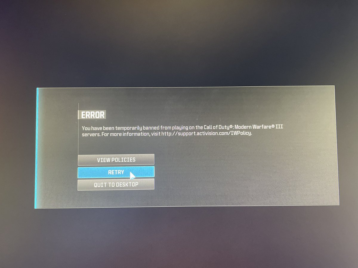AustinHinote's tweet photo. 445 hours
And I have a 1.12 kd and get banned for cheating what a joke 
#MW3 @ATVIAssist https://t.co/hpkPBovjak