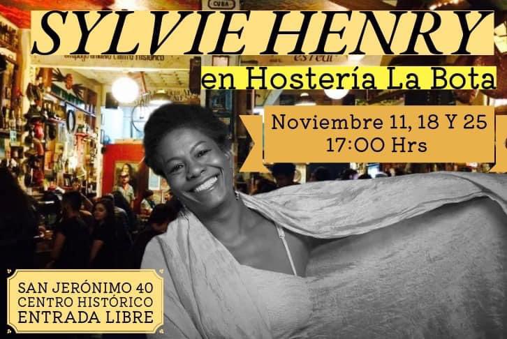 Sylvie Henry nos envolverá con su arte este sábado en “La Bota” y eso nos pone felices. No te pierdas la voz y el arte de esta maravillosa mujer, figura clave del jazz a nivel internacional. #VENALABOTA