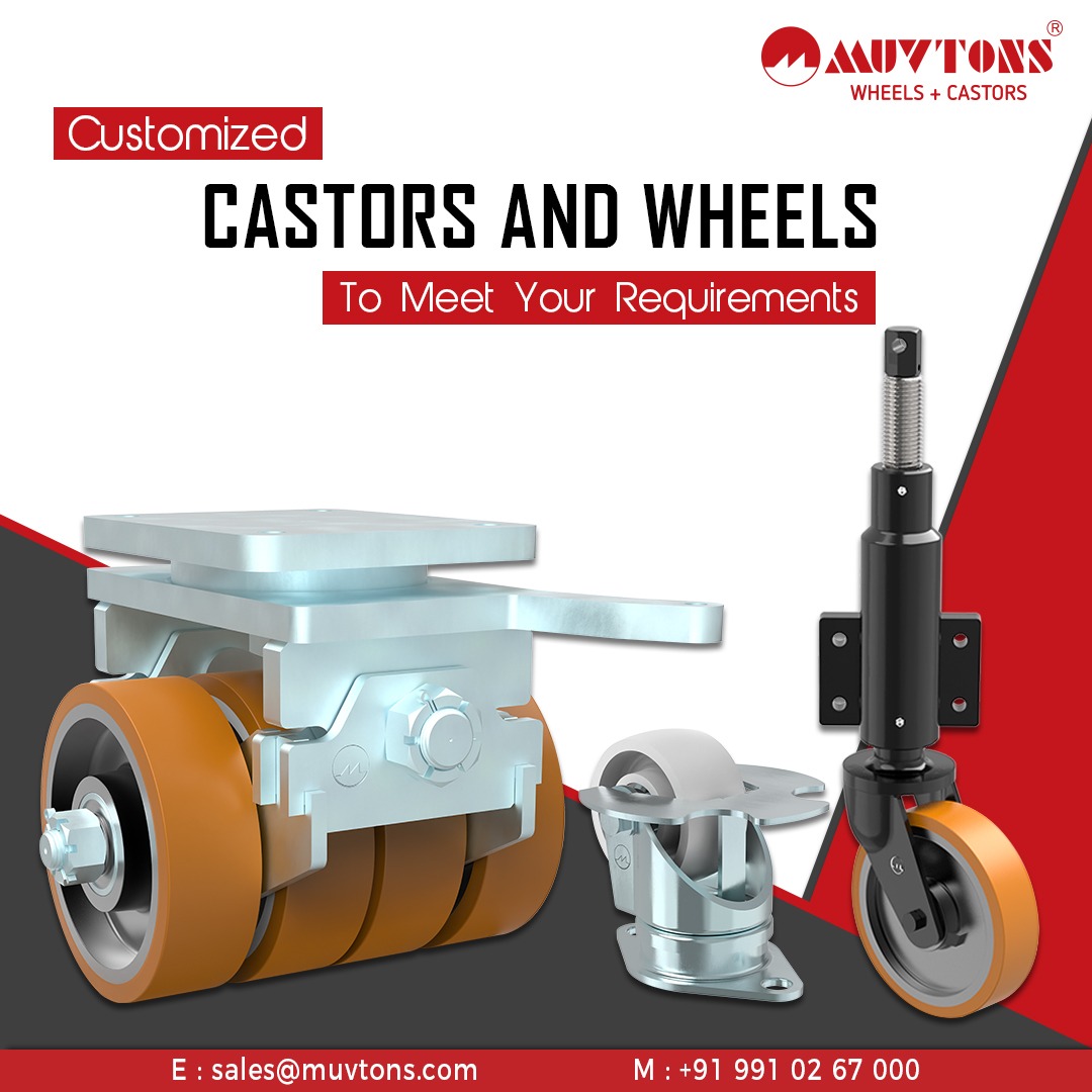 For top-notch performance and quality, choose Muvtons Custom Castors and Wheels, engineered to your unique needs🔧

Get in touch now to know more or write to us for your special mobility solutions⬇️
📞 +91-9599052862      📩 sales@muvtons.com

#CasterWheels #innovationinmotion