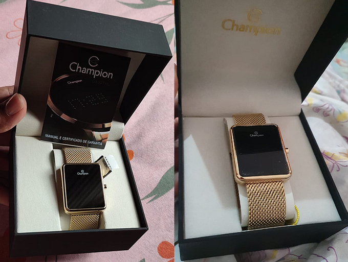 Relógio Led Digital, Champion, Feminino