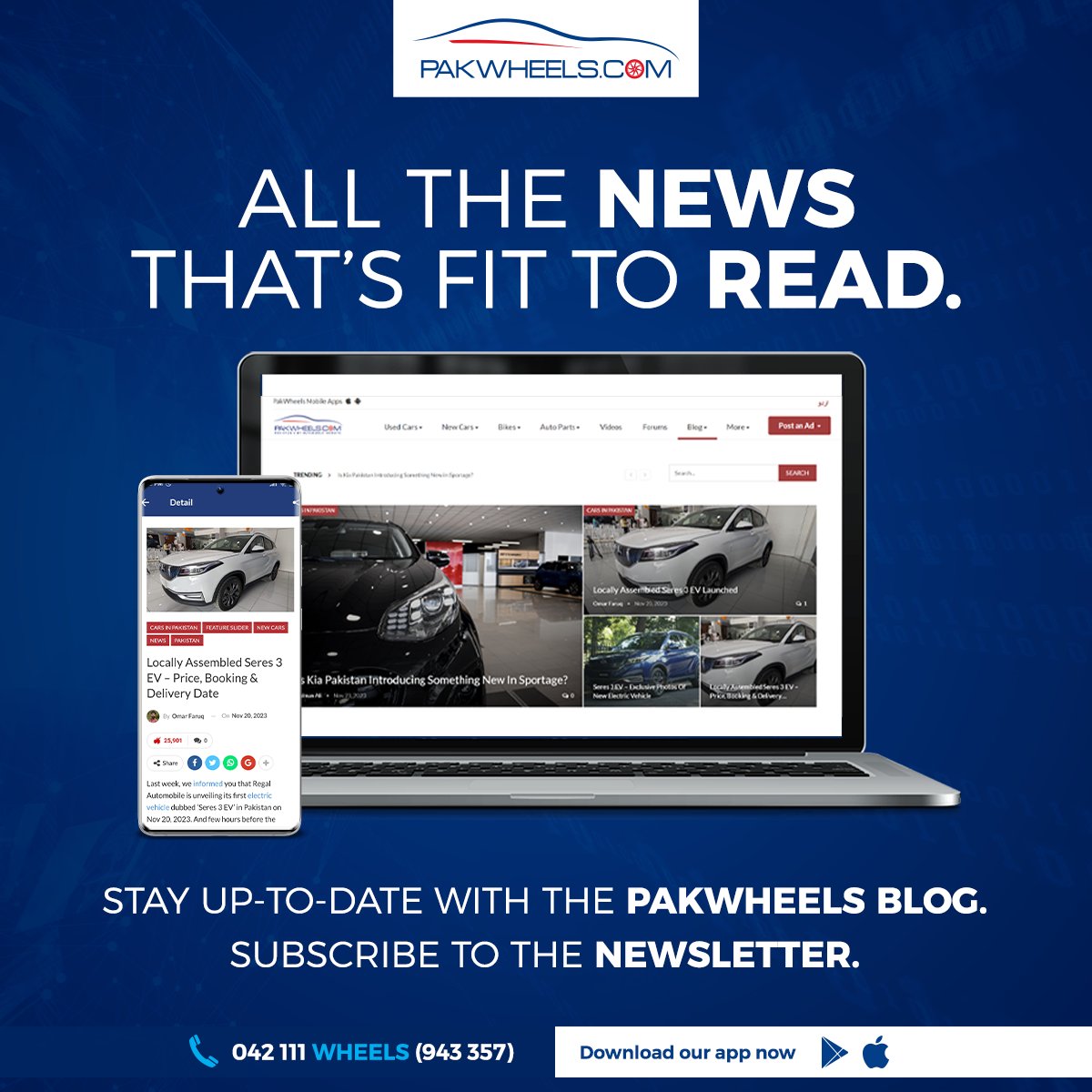 Don't miss out on the latest news and reviews from the world of Automobiles. Subscribe to the PakWheels Newsletter now!

Visit the blog section: ow.ly/mt1550QaIki

#PWBlogs #PakWheels #Newsletter #Blogs