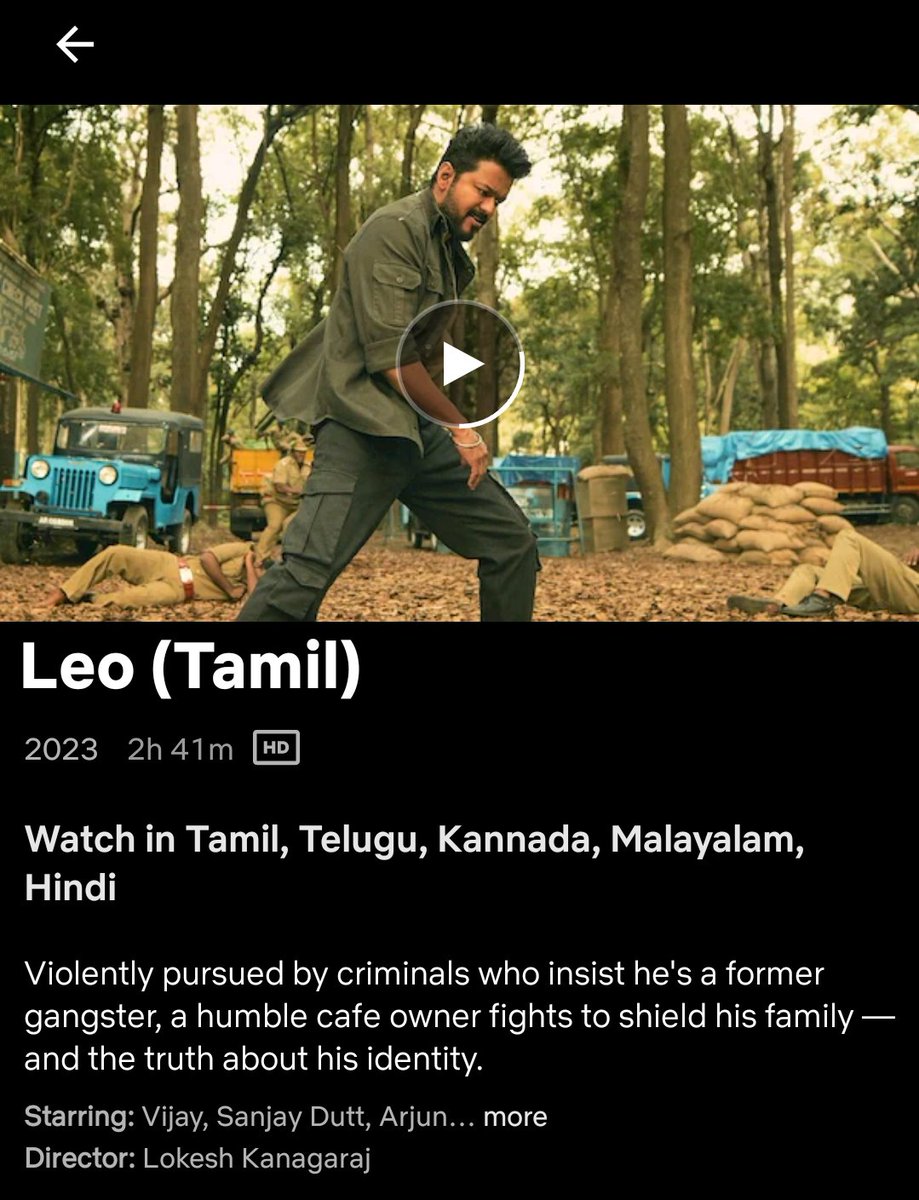 itelugu365's tweet photo. #Leo Arriving Today On #Netflix
Available In Tamil, Telugu, Kannada, Malayalam &amp;  Hindi

#LeoOnNetflix 
#LeoIndustryHit #LeoBlockBuster 
#ThalapathyVijay @Dir_Lokesh @anirudhofficial @7screenstudio
@trishtrashers @Netflix_INSouth @NetflixIndia #DharmaTalks https://t.co/Yw2vN4QE4m