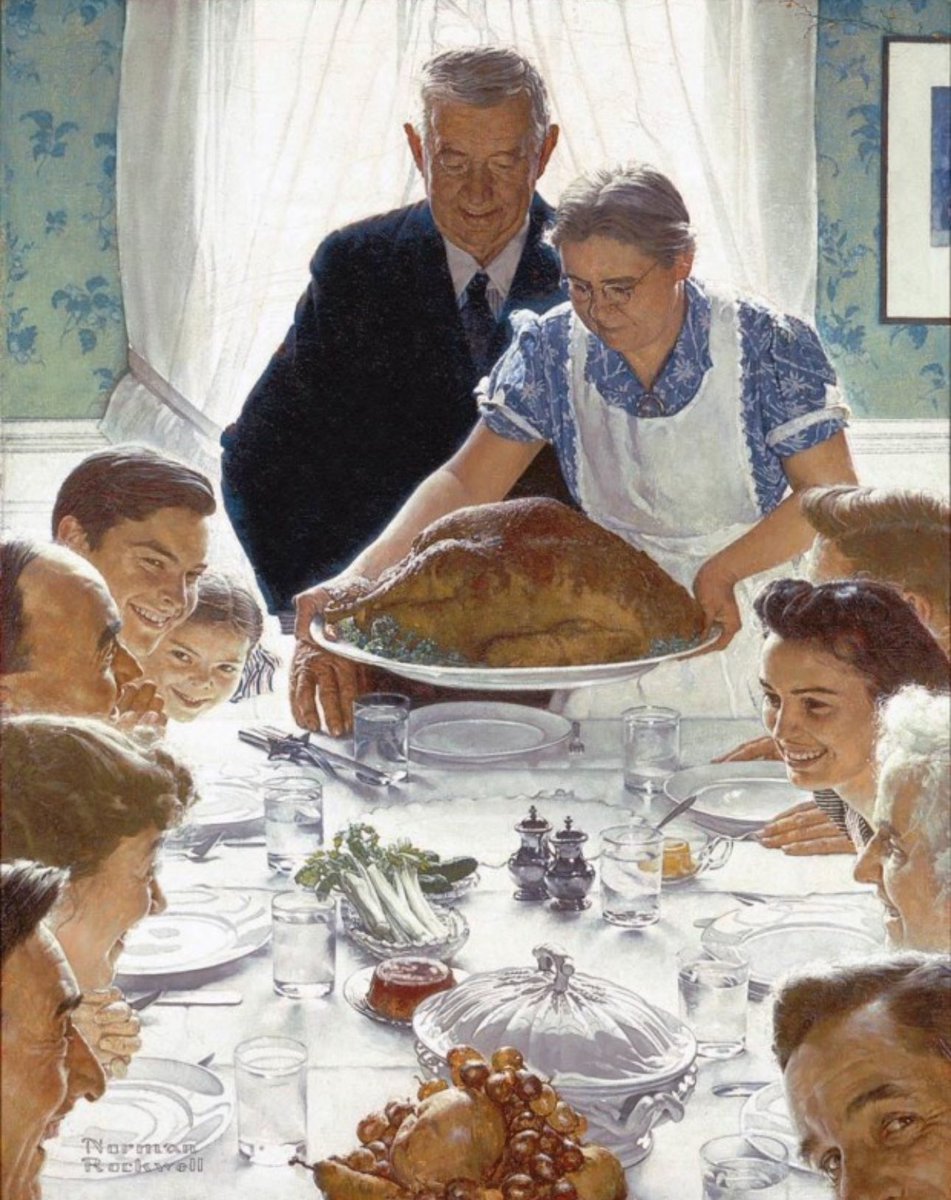 Freedom From Want by Norman Rockwell.