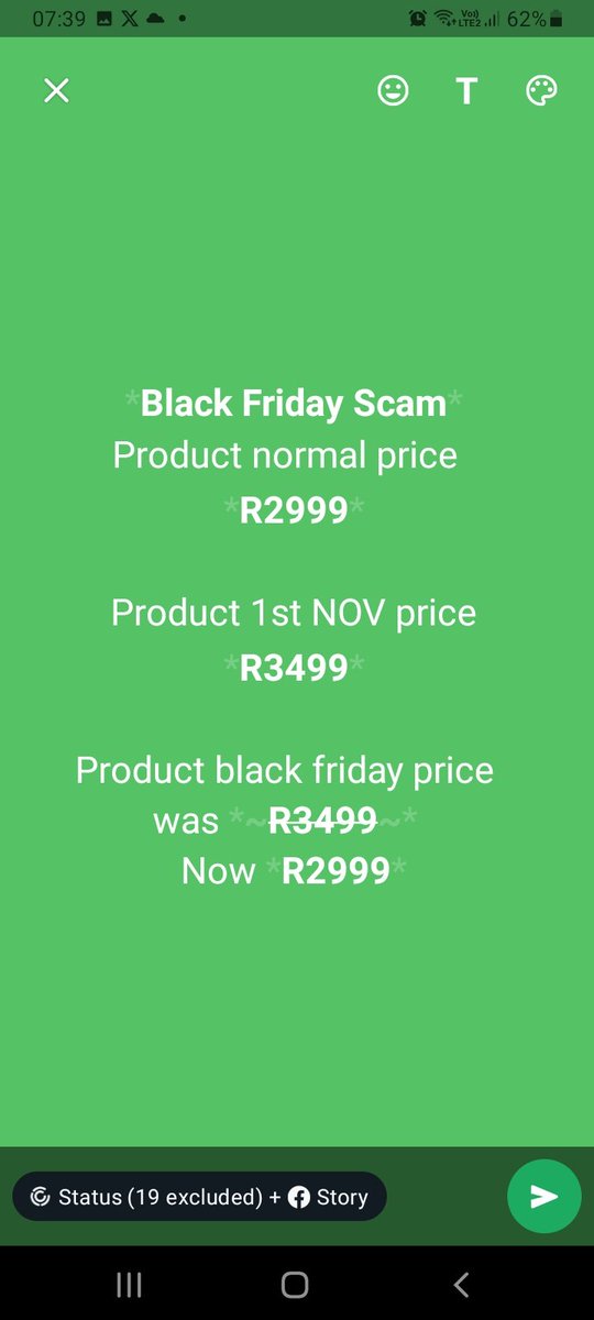 Black Friday price scam