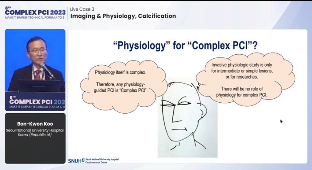#COMPLEXPCI2023 💥Physiology-Guided Decision-Making for Complex PCl Is there any role of Physiological assessment in Complex PCI ? @summitmd_cvrf #cardioTwitter