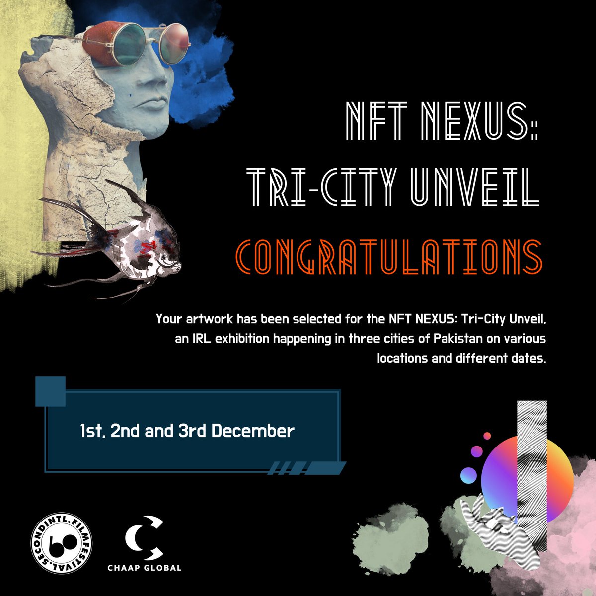 Gm gm 🤩
Happy morning indeed. 
My art is gonna be there in NFT NEXUS. 
Thanks <a href="/Mahnoor_H_Niazi/">Mahnoor Haroon Niazi || 💧DRIP || eth/tez</a>
For enabling this and making it happen 😍🙏

 <a href="/Chaap_Global/">Chaap Global</a> <a href="/60SIFF/">60SIFF</a> 😍🙏