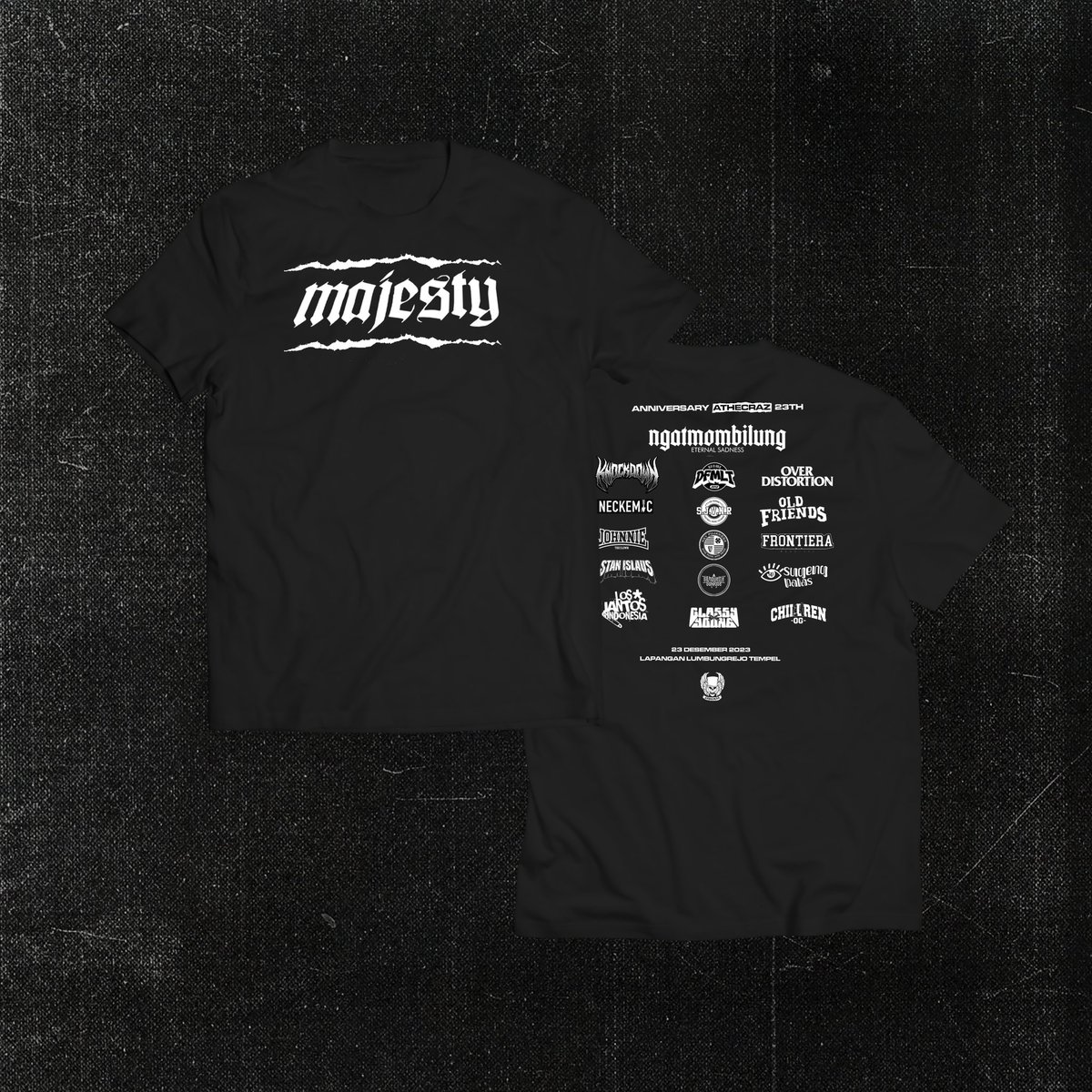 OPEN PREE ORDER!!!!

T-shirt " MAJESTY LINEUP BAND"

Material :
- cotton combed 24s
- sablon Plastisol Ink

PRICE : 100K / XXL +10k ( full payment ) 

FREE STICKER

Info pemesanan : 
forms.gle/pj98H4QdT1qF7z…