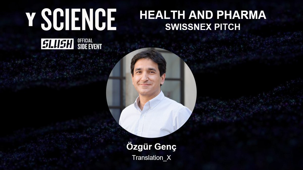 HiLIFE_Helsinki (@hilife_helsinki) on Twitter photo This year at #yscience, we are partnering with
<a href="/swissnexNetwork/">Swissnex</a> that connects #Switzerland and the world in #research and #innovation.
🇨🇭<a href="/ozgurgenc/">Özgür Genç</a> from the <a href="/biozentrum/">Biozentrum, University of Basel</a> will be pitching Translation-X at Y Science stage.
Register here: platform.slush.org/public/slush23…
<a href="/swisstech/">#swisstech</a> This year at #yscience, we are partnering with
<a href="/swissnexNetwork/">Swissnex</a> that connects #Switzerland and the world in #research and #innovation.
🇨🇭<a href="/ozgurgenc/">Özgür Genç</a> from the <a href="/biozentrum/">Biozentrum, University of Basel</a> will be pitching Translation-X at Y Science stage.
Register here: platform.slush.org/public/slush23…
<a href="/swisstech/">#swisstech</a>