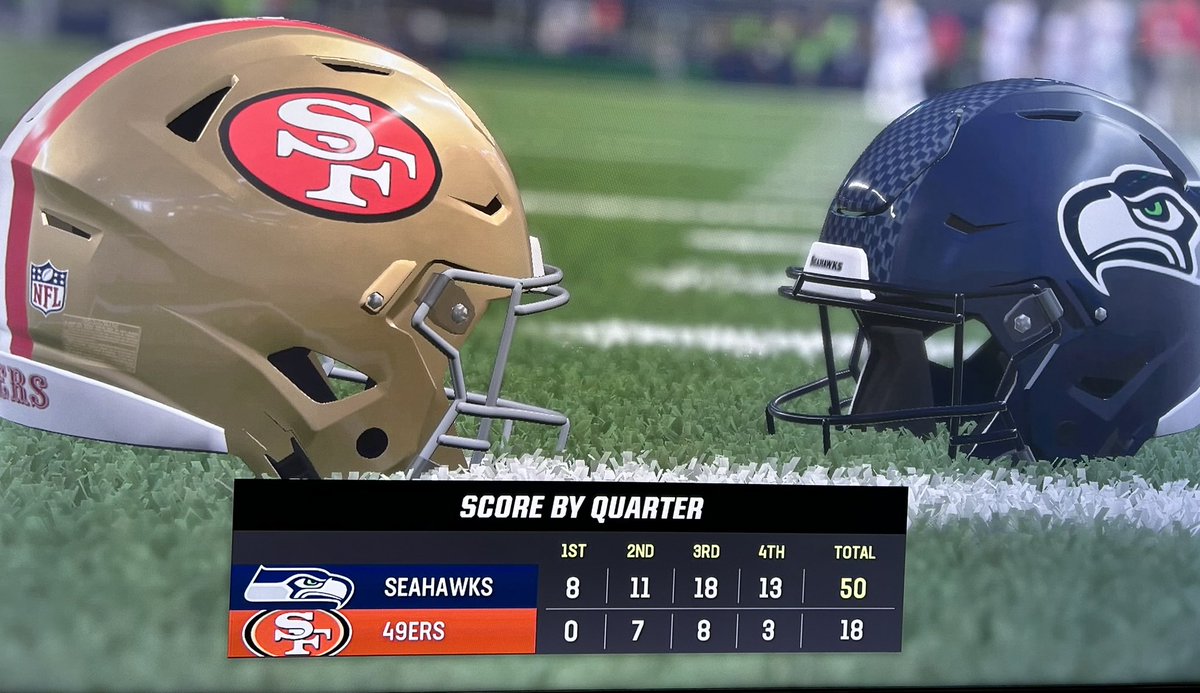 I had to blow off some steam. #GoHawks #SFvsSEA #NFLThanksgiving #Madden23