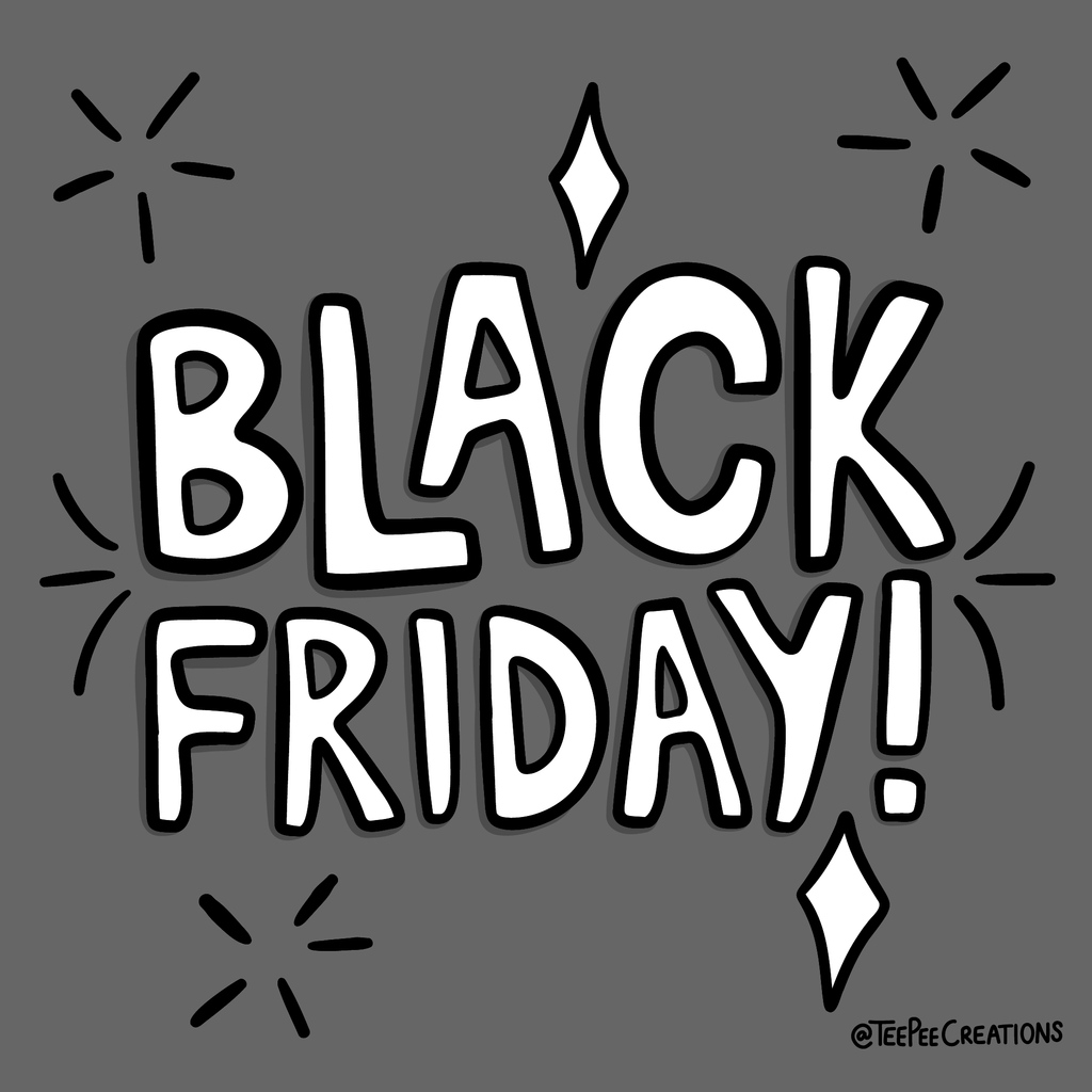 Black Friday is here! 🖤

Get 25% off from today till Sunday using code 'BLACKFRIDAY2023' - the perfect opportunity to get stocked up and ready for Christmas 🎄

(excludes items already on sale)

#teepeecreations #blackfriday #cybermonday