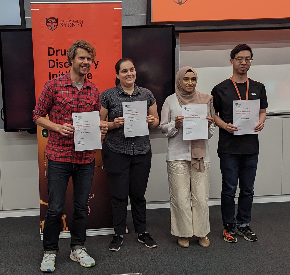 Congratulations to the 2023 DDI ECR Award winners!

Collin Anderson (ECR-2)
Kenya Fernandes (ECR-A)
Rafia Ali and Yunong Yuan (HDR)