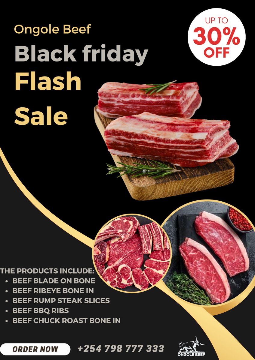 The grill's hot and our deals are hotter! Sink your teeth into unbeatable savings this Black Friday as we grill up an epic feast of flavors. Enjoy a sizzling 30% off on some of our premium cuts.
#BlackFriday
#OngoleBeef
#SizzleAndSave
#BlackFridayGrillout
#PremiumAgedBeef