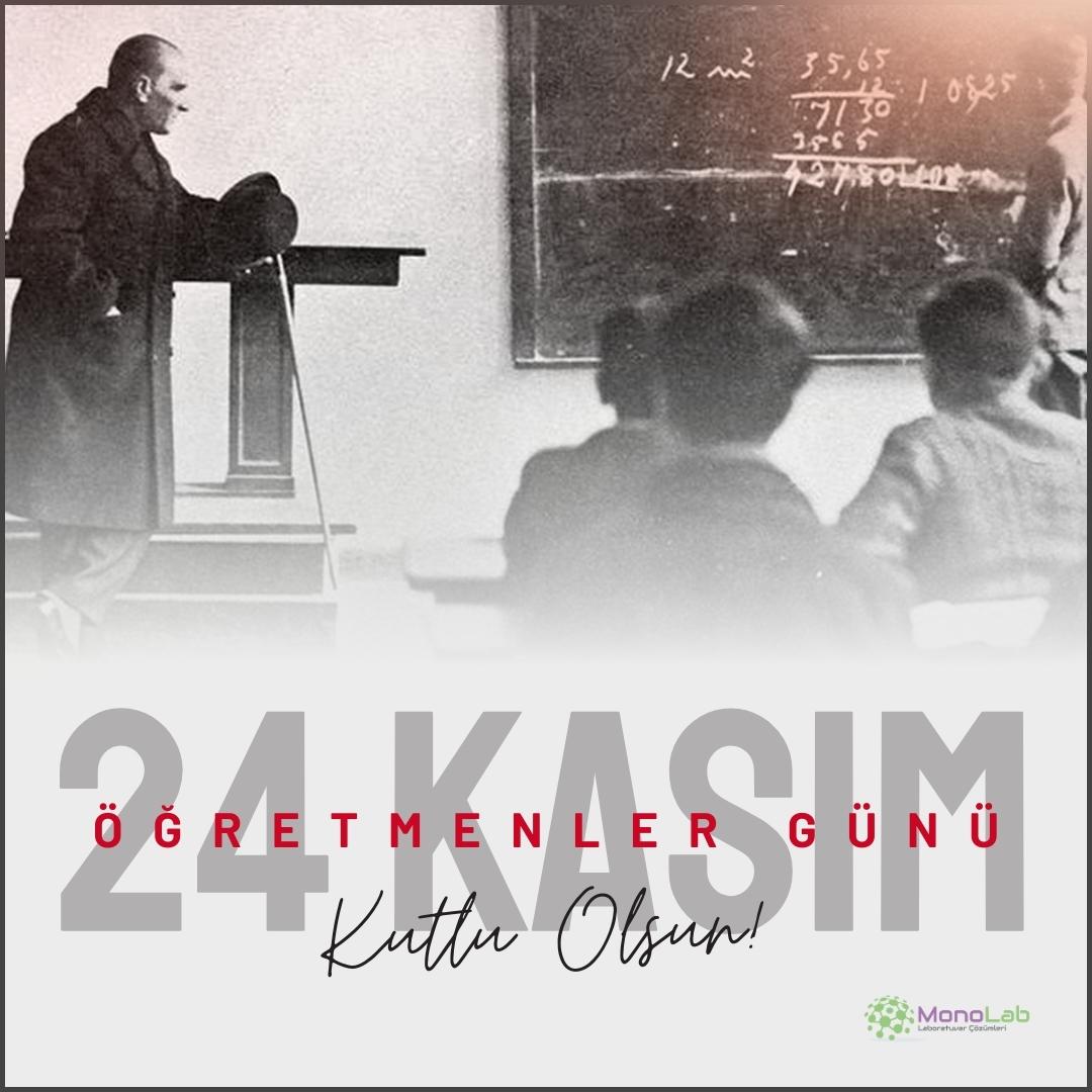Monolaboratuvar's tweet photo. Başöğretmen Gazi Mustafa Kemal Atatürk başta olmak üzere
tüm öğretmenlerimizin Öğretmenler Günü Kutlu Olsun! Emekleriniz için sizlere minnettarız..

#24kasım #öğretmenlergünü #monolab https://t.co/1uxTI8AUmm