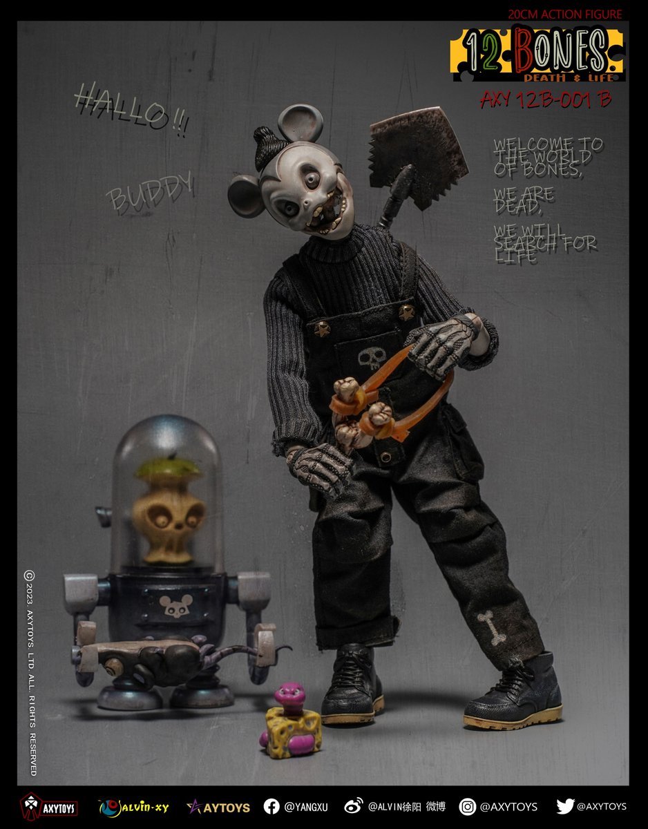 axytoys's tweet photo. AXYTOYS NEW SERIES.🔥
12 BONES🔥
#axytoys #actionfigures #actionfigurephotography #12bones https://t.co/9NOtBf10wj