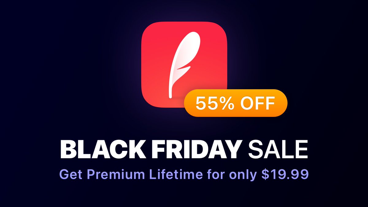 EverlogJournal's tweet image. This Black Friday, grab your Lifetime Subscription for just $19.99 โ that's 55% off! #BlackFriday #IndieAppSales
๐ apple.co/3pmdUCn