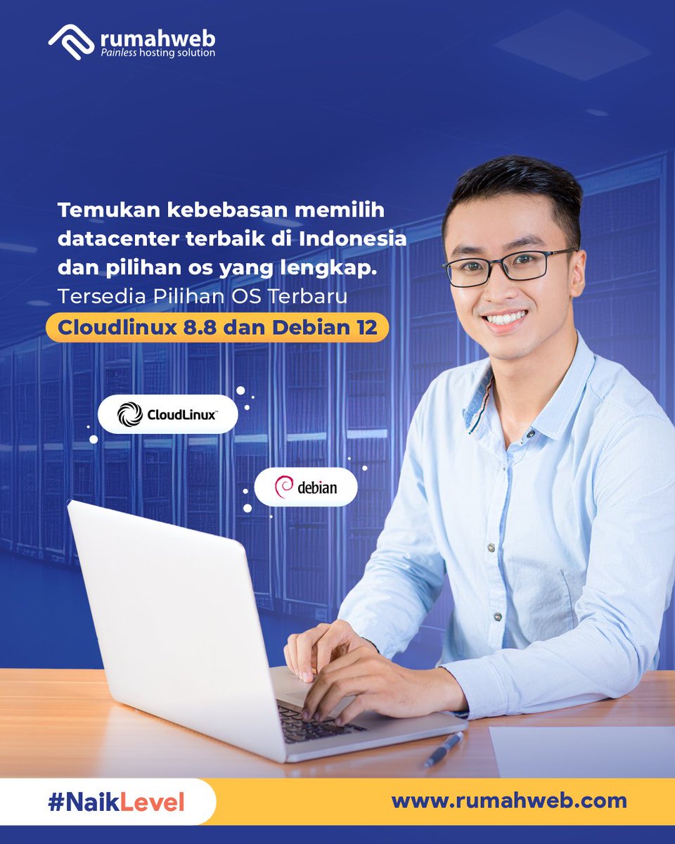 rumahwebtweet's tweet photo. Pengguna VPS mari merapat!

Nikmati kekebasan penuh dengan pilihan OS terbaru:
✅Cloudlinux 8.8
✅Debian 12

Temukan pengalaman memilih datacenter terbaik di Indonesia bersama Rumahweb.

#Rumahweb #NaikLevel #VPSKVM #VPSRumahweb #Cloudlinux #Debian #OSLinux #OSWindows https://t.co/gnsO7k0w39