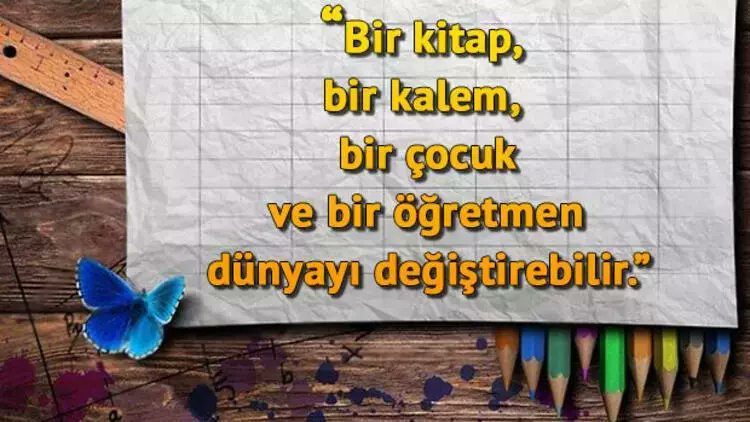 Bir ulusun çağdaş ülkeler düzeyine erişebilmesi; eğitim ve öğretimin kaliteli ve bilimsel yöntemlerle yürütülmesi ile ancak mümkün olabilir. Öğretmenler Gününüz kutlu olsun!