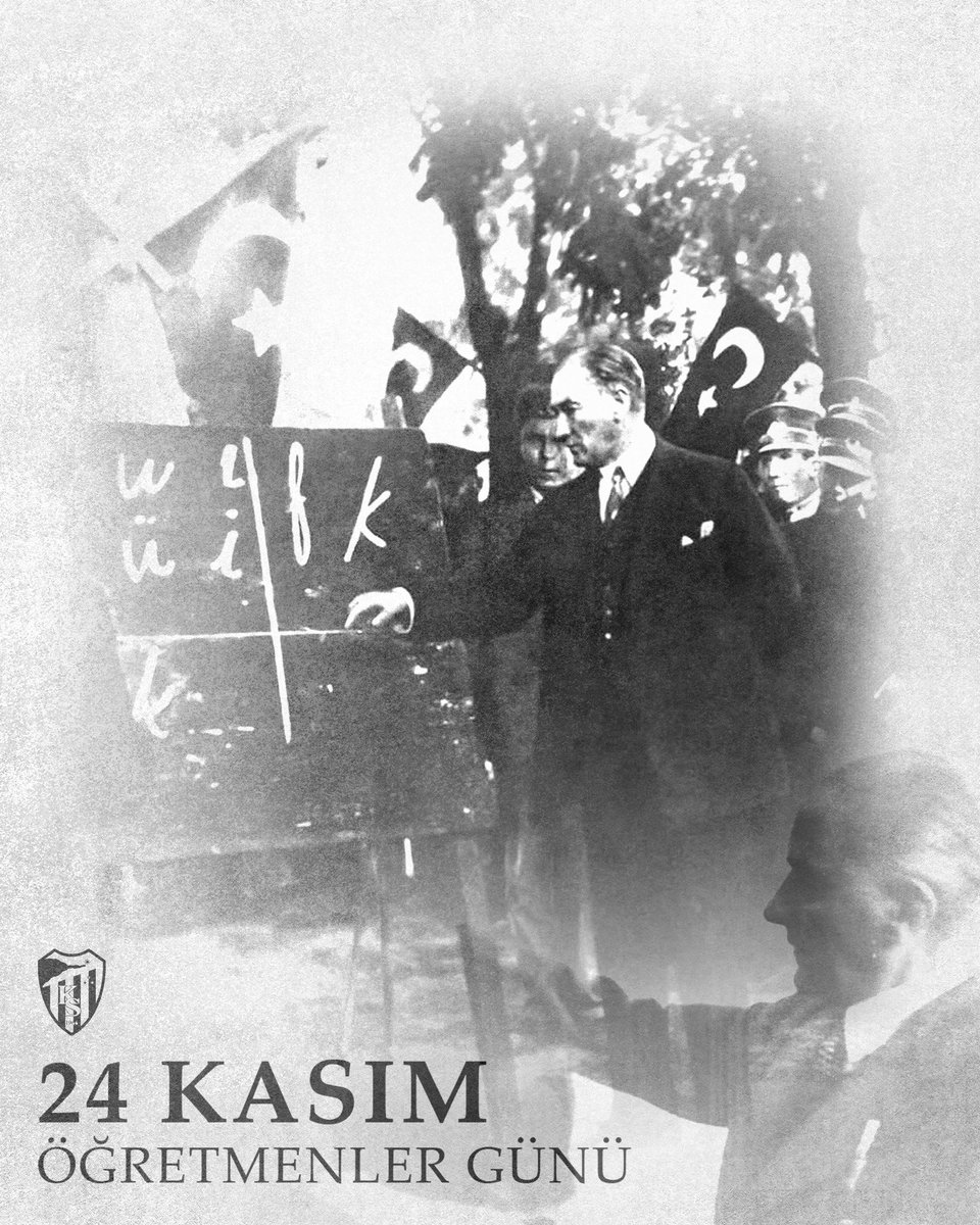 Başöğretmenimiz Gazi Mustafa Kemal Atatürk başta olmak üzere, tüm öğretmenlerimizin 24 Kasım Öğretmenler Günü kutlu olsun. 🇹🇷