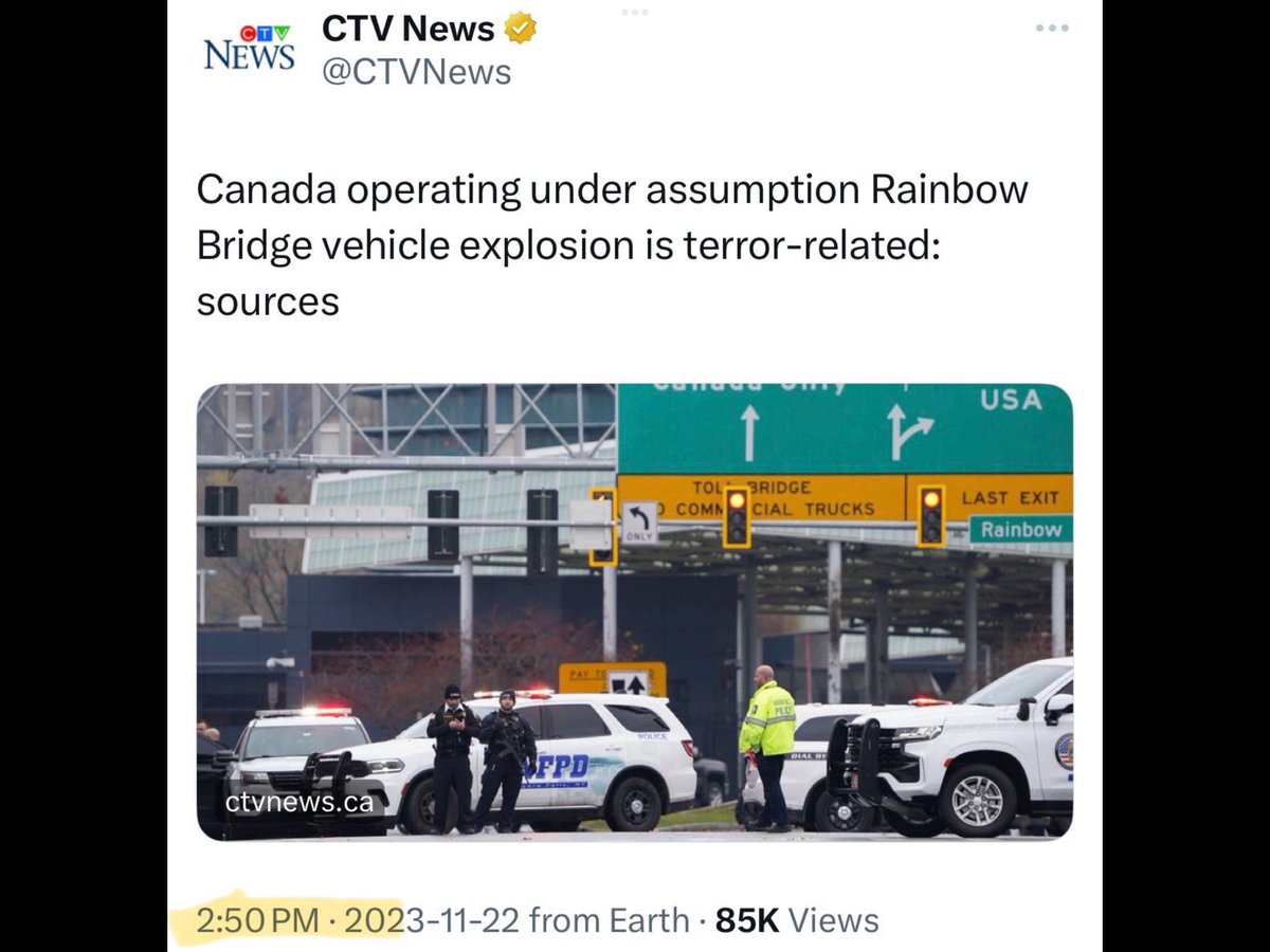 HeatherMoAndCo's tweet photo. Faux News reported false “terrorism” around 1:45 pm ET. Trolls have given false “context” to @MarkGerretsen’s tweet by claiming CTV posted the “terrorism” misinformation at 1:09 pm EST, which is categorically false. @CTVNews posted their false speculation “breaking” at 2:40pm ET. https://t.co/hzCGEY1WUj