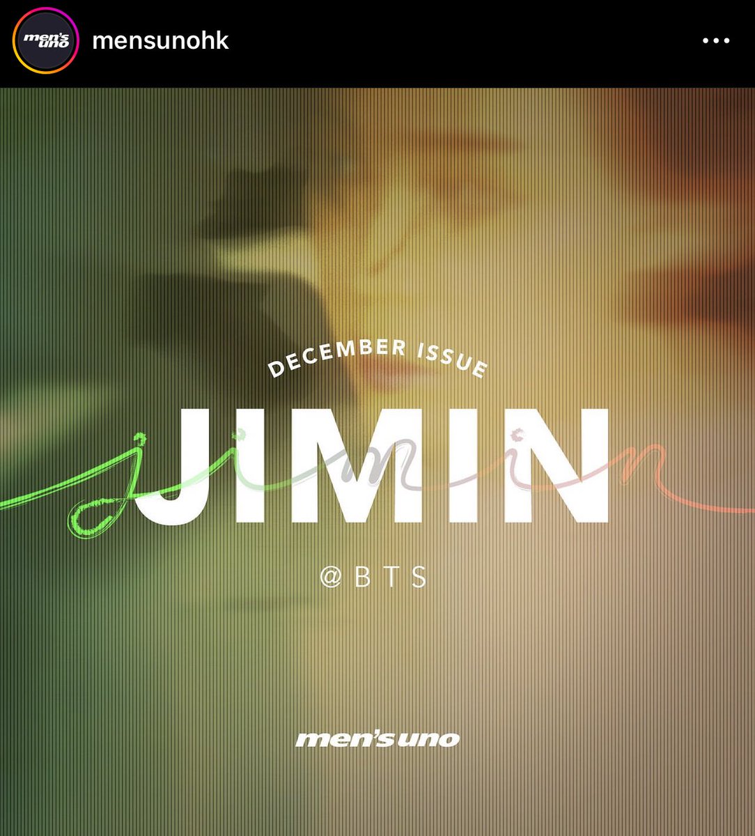 viraltakes's tweet photo. Jimin of BTS is announced as the December issue cover star for men's uno Hong Kong. https://t.co/eoKB0c3zjr