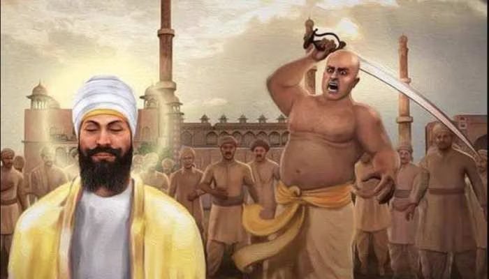 “Hind Di Chadar Guru Tegbahadur”

On this day in 1675 , the Ninth Guru Shri Tegbahadur ji (father of Guru Govind Singh Ji) and others were publicly executed on the orders of Tyrant Aurangzeb when he tried and failed to convert them even after enormous torture. 

Rai Bahadur