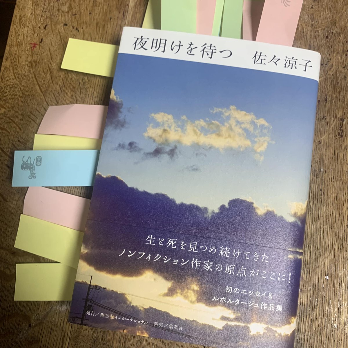 佐々涼子さんの新刊『夜明けを待つ』を読んだ。後書きは彼女からの別れの挨拶だった。

「五五才の私は、人よりだいぶ短い生涯の幕を、間もなく閉じることになる。昨年11月に発病した私は、あと数ヶ月で認知機能などが衰え、意識が喪失し、あの世へいくらしいのだ」