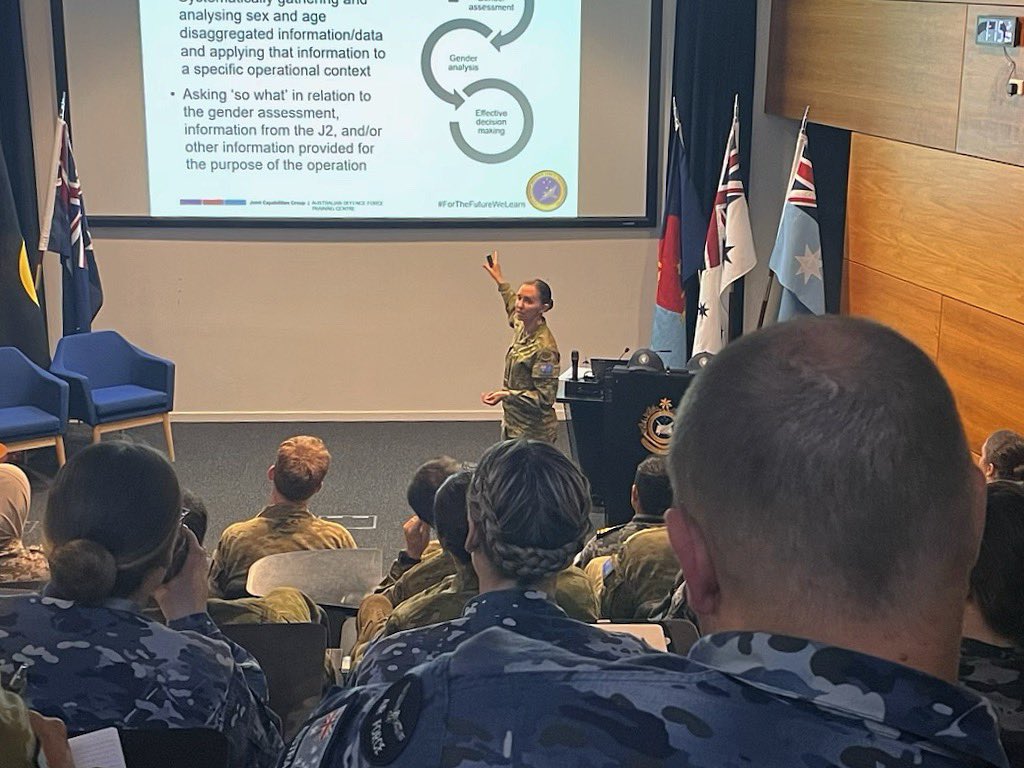 A bittersweet graduation of my final ADF Gender, Peace and Security Course as the Senior Instructor.

TY to the #YourADF GPS Network, my colleagues at #ADFPOTC and to all my incredible students over the years. ❤️

#WomenPeaceandSecurity #WPS