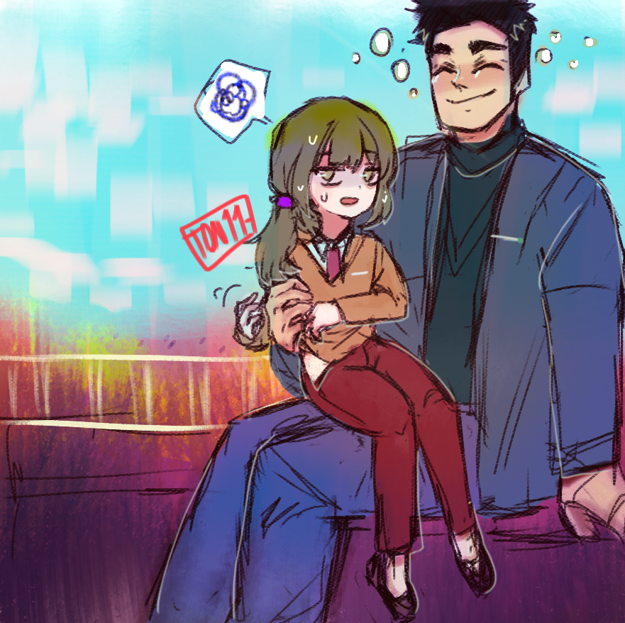 tony_qwq's tweet image. well... it&apos;s a serious futaba version and an annoying sempai.
Imagine futaba just focusing on her projects ignoring the fact that her sempai confesses her love to her daily. 
I liked the dynamics as well as the colors I chose. ✨
#MySempaiIsAnnoying  #先輩がうざい後輩の話