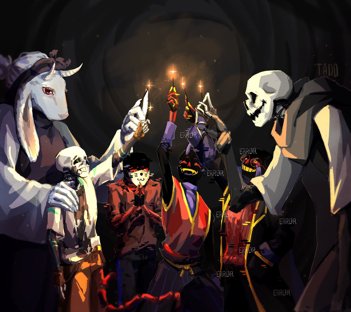 LoveSleep19's tweet photo. Art with characters from zero infinity for the author of this universe💅
#undertale #sans #undertaleAU #inksans #errorsans #toriel #zeroinfinity https://t.co/By7QRZGMhy