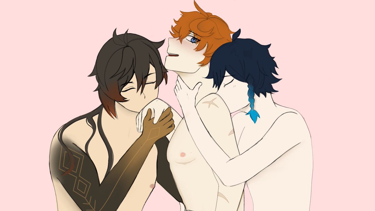pinkoxytocin's tweet photo. (CW: Suggestive) I colored ittttt #zhongchiven #zhongchi #zhongven #chiven https://t.co/DyBEgD9L4n