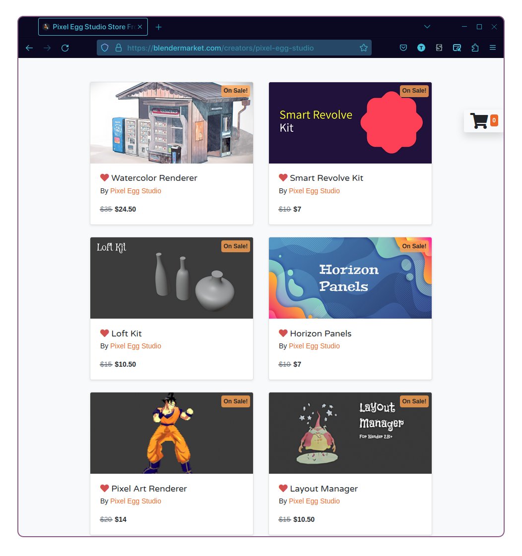 rkt (@ryh1113) on Twitter photo For BlackFriday sale, all of my Blender add-ons are now 30% off on <a href="/blendermarket/">Blender Market is now Superhive</a> . It's the best time to get them.
#blackfriday #sale #blender #b3d #addon
blendermarket.com/creators/pixel… For BlackFriday sale, all of my Blender add-ons are now 30% off on <a href="/blendermarket/">Blender Market is now Superhive</a> . It's the best time to get them.
#blackfriday #sale #blender #b3d #addon
blendermarket.com/creators/pixel…