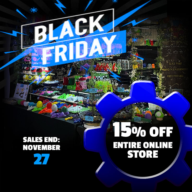 Get ready for the ultimate gaming bonanza! 🚀 This Black Friday, starting now and until November 27th, Enjoy a fantastic 15% OFF the entire online store

Click on the link to start shopping now: bluegearstudios.square.site/s/shop