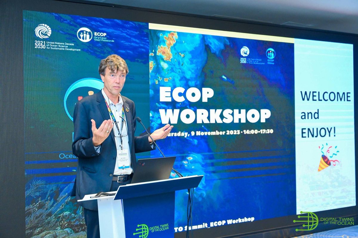 Jolin_JL's tweet photo. #ECOP Dr. Martin Visbek at our ECOP workshop. “It is a wonderful opportunity for all the ECOPs to come together and talk to each other…I encourage all of you not to be shy, raise your hand, ask your questions, make comments and engage…” https://t.co/Wa1XLGJZIe