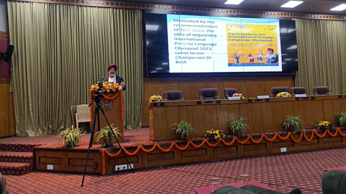 Dr. Maninder Singh Sarkaria, Controller of Examination, Punjab School Education Board addressing the ongoing COBSE Conference in Gangtok regarding ' Implementation of NEP 2020: Role of School Education Board'.